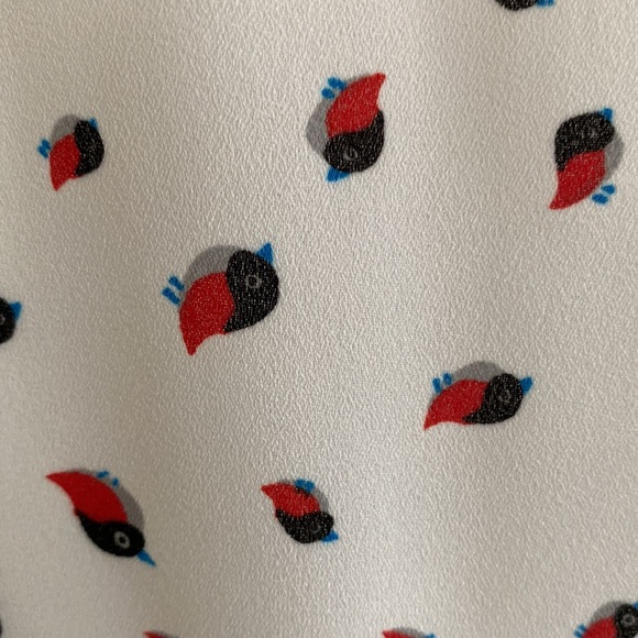 Esley Bird Patterned Dress - S - Picture 8 of 8